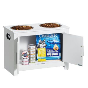 VEVOR Pet Feeding Station With Storage Cabinet